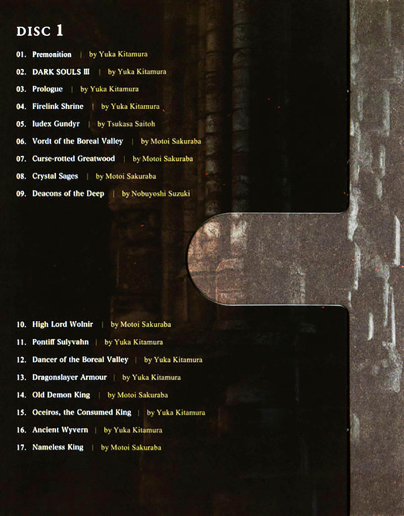 Dark Souls III Special Map & Original Soundtrack Коробка изнутри сторона 1