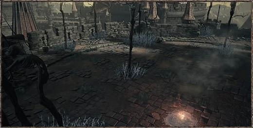 Dark Souls III костёр Башня на стене