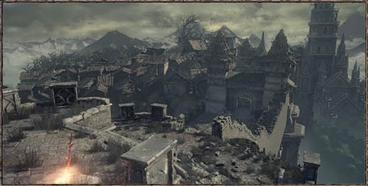Dark Souls III Костёр - Подножие высокой стены