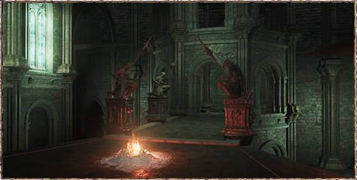 Dark Souls III: The Ringed City Костёр Церковь Филианоры (Shared Grave)