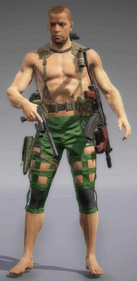 Metal Gear Solid V: The Phantom Pain форма - Костюм гоблина (зелёный камуфляж)