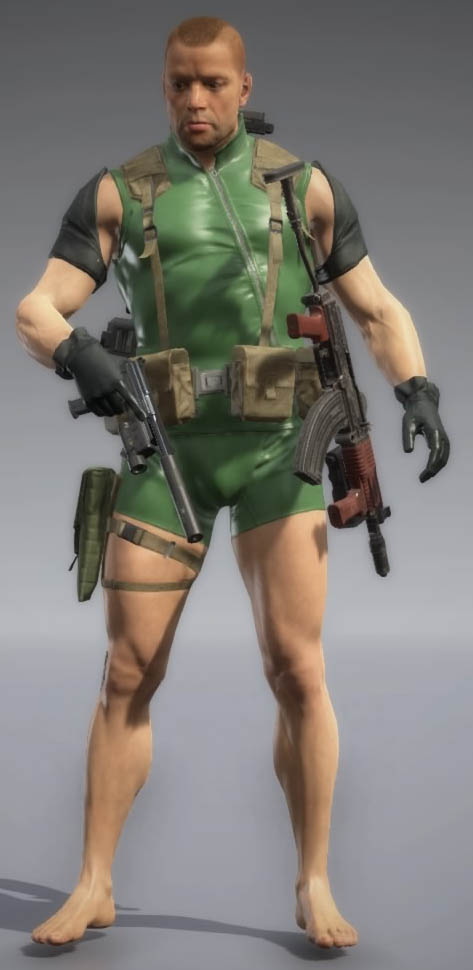 Metal Gear Solid V: The Phantom Pain форма - Костюм магалодона (зелёный камуфляж)