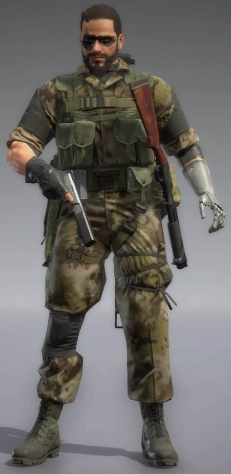 Metal Gear Solid V: The Phantom Pain форма - Пиксельный кустарниковый