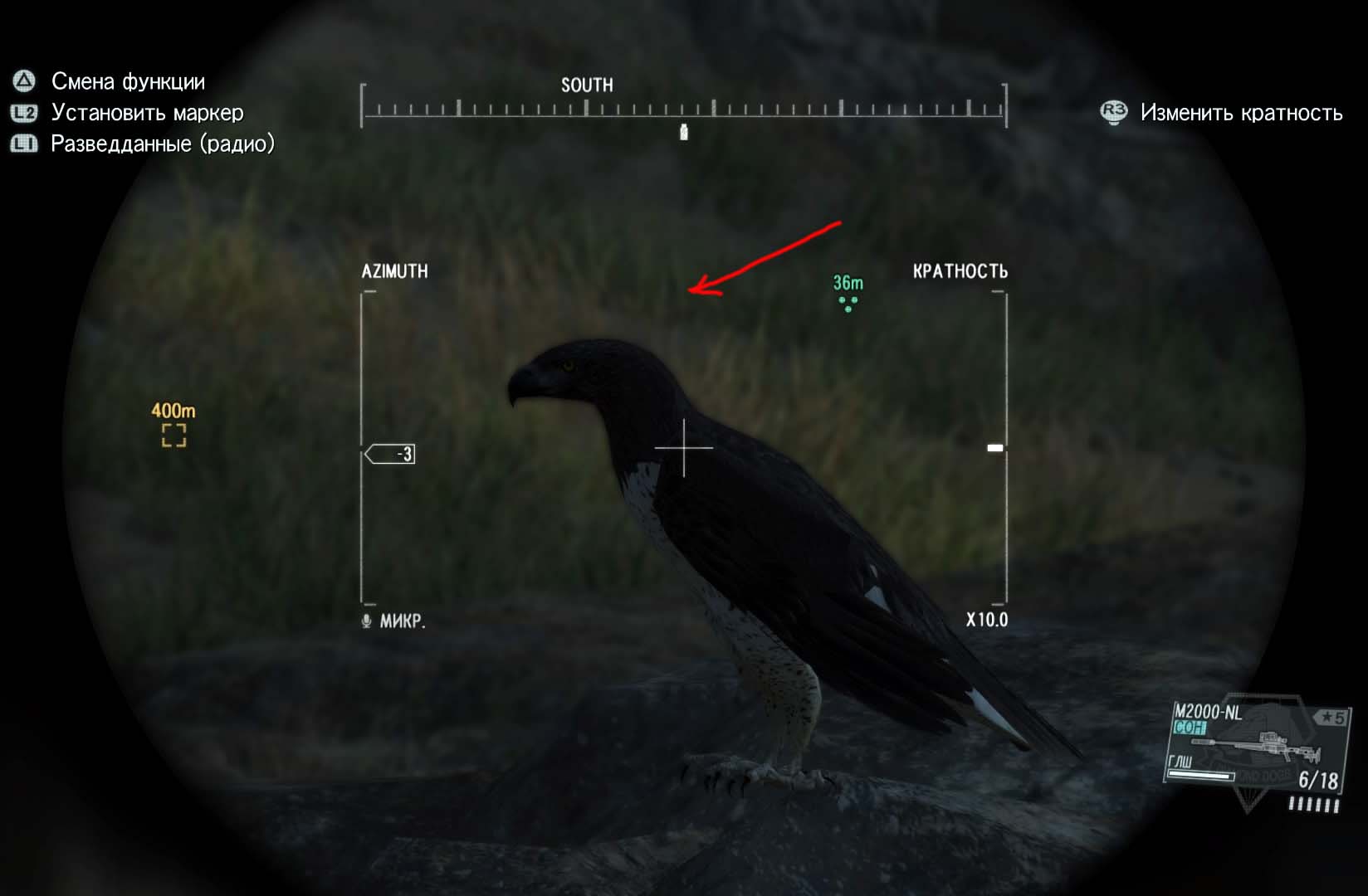 Metal Gear Solid V: The Phantom Pain Возле вокзала Мунко Йа Ниока пойман боевой орёл