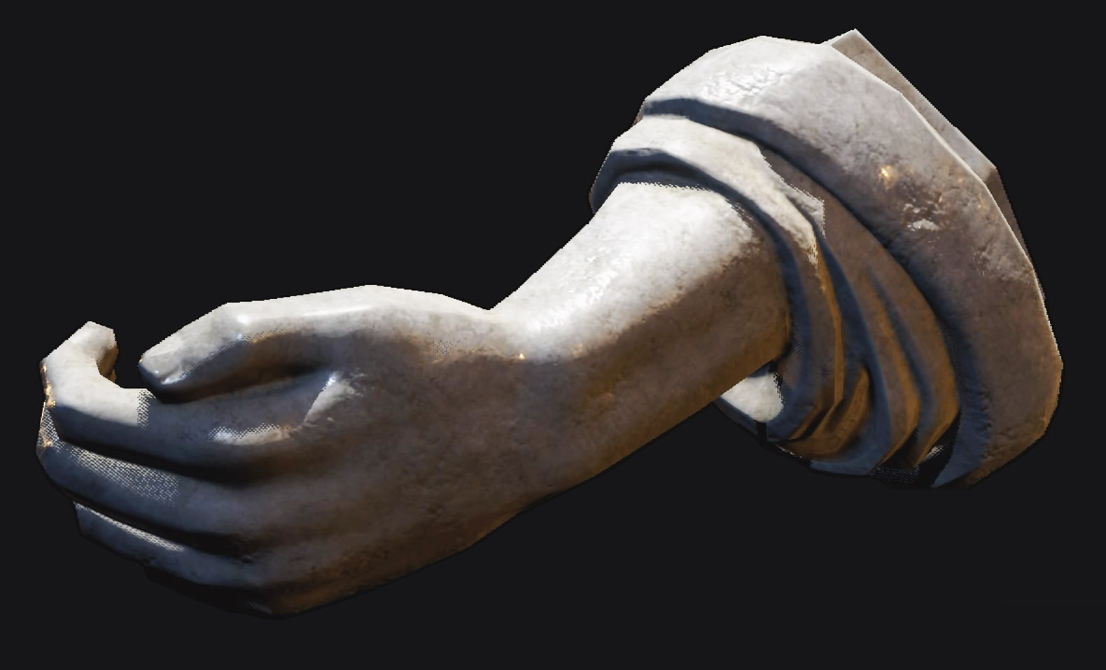 Resident Evil 2, 2019 года – Сюжетный предмет: Левая рука статуи (Statue's Left Arm)