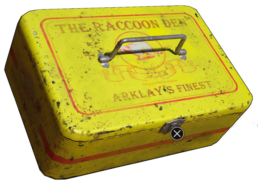 Resident Evil 2, 2019 года – Сюжетный предмет: Жестяной контейнер (Tin Storage Box)