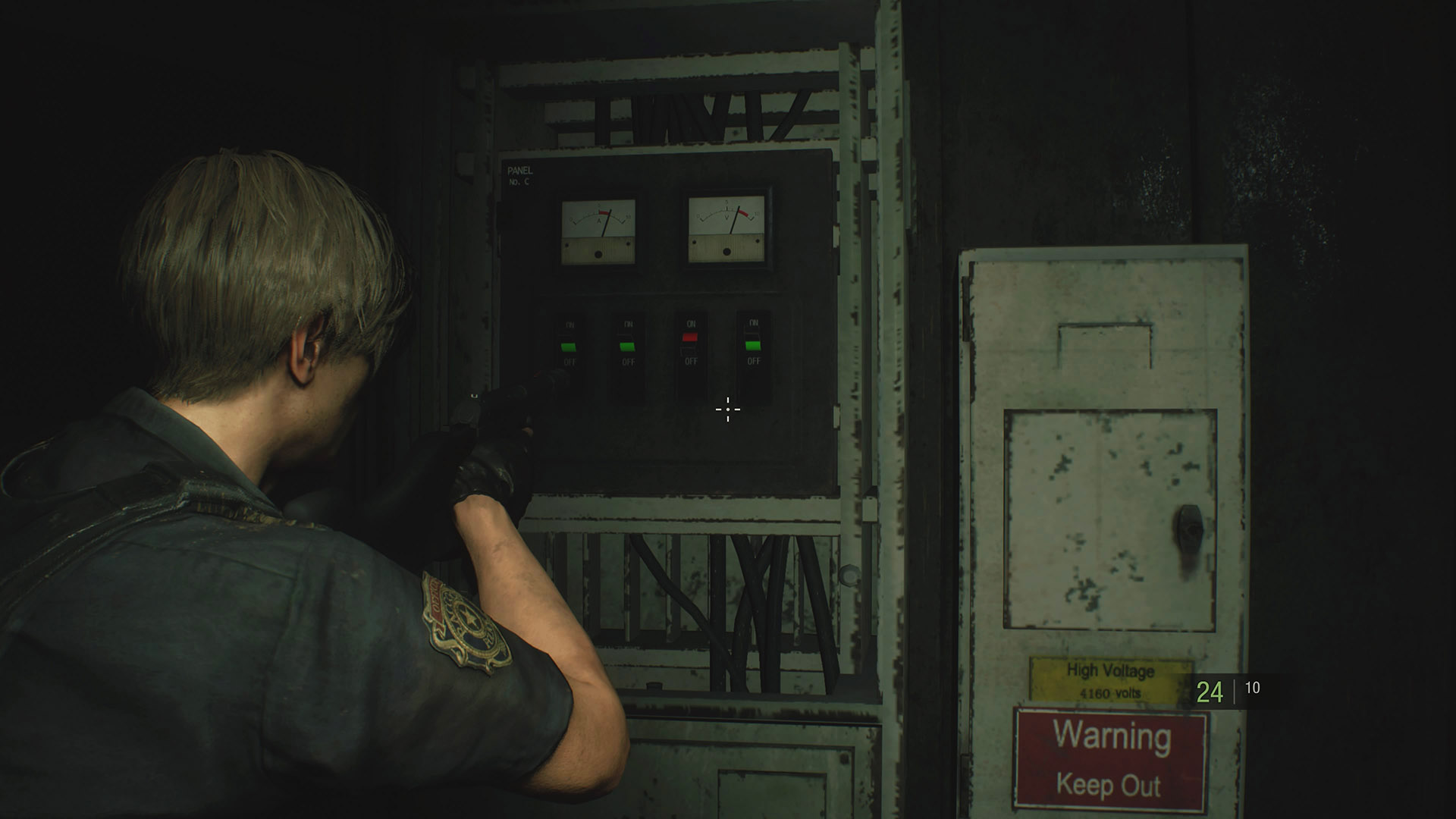 Resident Evil 2 прохождение игры - Решение головоломки с панелью выключателей в главной щитовой